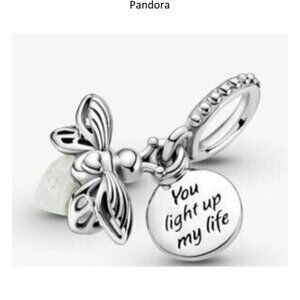 Glow in the dark Firefly Charm, Charms for Pandora Bracelet, Girl Dangle Charm